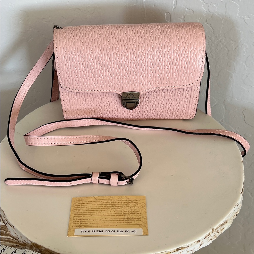 Patricia Nash Stylish Pink Crossbody Bag- new without tag
